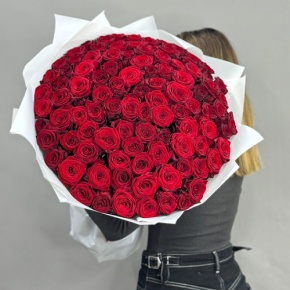 Букет 101 красная роза (60 см) в Куровском