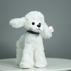 Плюшевый пудель белый (25 см) в Куровском