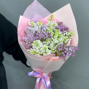 Букет из 11 веток сирени микс в Куровском