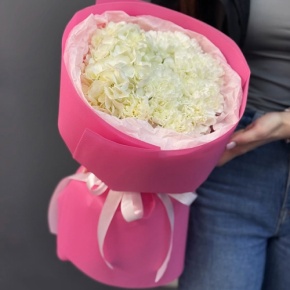 Букет "Гламур" из гортензии и диантусов в Куровском