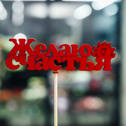 Топпер Желаю Счастья в Куровском