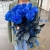 15 синих LUX роз Эквадор (70 см) в Куровском
