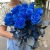 15 синих LUX роз Эквадор (70 см) в Куровском