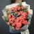 Букет "Фортуна" из коралловых роз и оксипеталума в Куровском