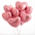 Сердце розовое фольгированный шар с гелием (45 см) в Куровском
