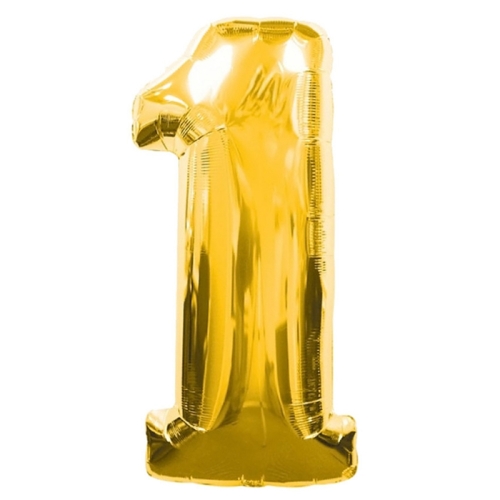 Шар гелиевый цифра 1 (40х102 см) в Куровском