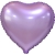 Сердце сиреневое фольгированный шар с гелием (45 см) в Куровском