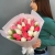 Букет из 25 кораллово-белых тюльпанов в Куровском