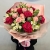 Букет "Ариель" из малиновых роз Шангрила, кустовых пионовидных роз Бомбастик и альстромерий в Куровском Букет "Ариель" из малиновых роз Шангрила, кустовых пионовидных роз Бомбастик и альстромерий в Куровском
